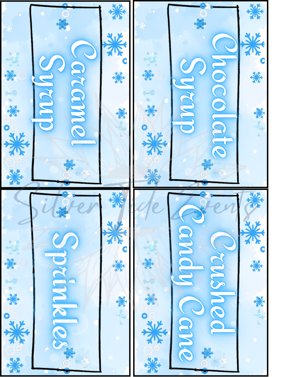 2x3 Mason Jar Labels – Hot Cocoa Bar Canva Template