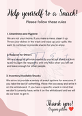 Snack Cupboard/Kitchen Rules Canva Template