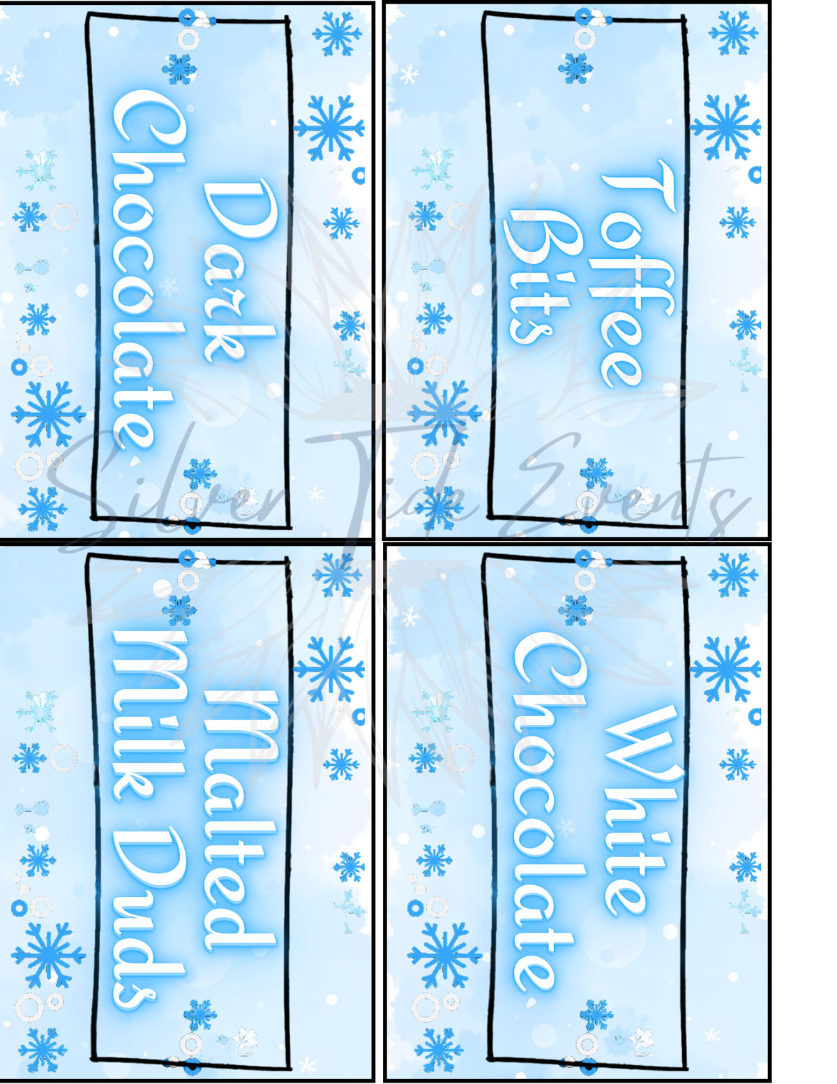 2x3 Mason Jar Labels – Hot Cocoa Bar Canva Template