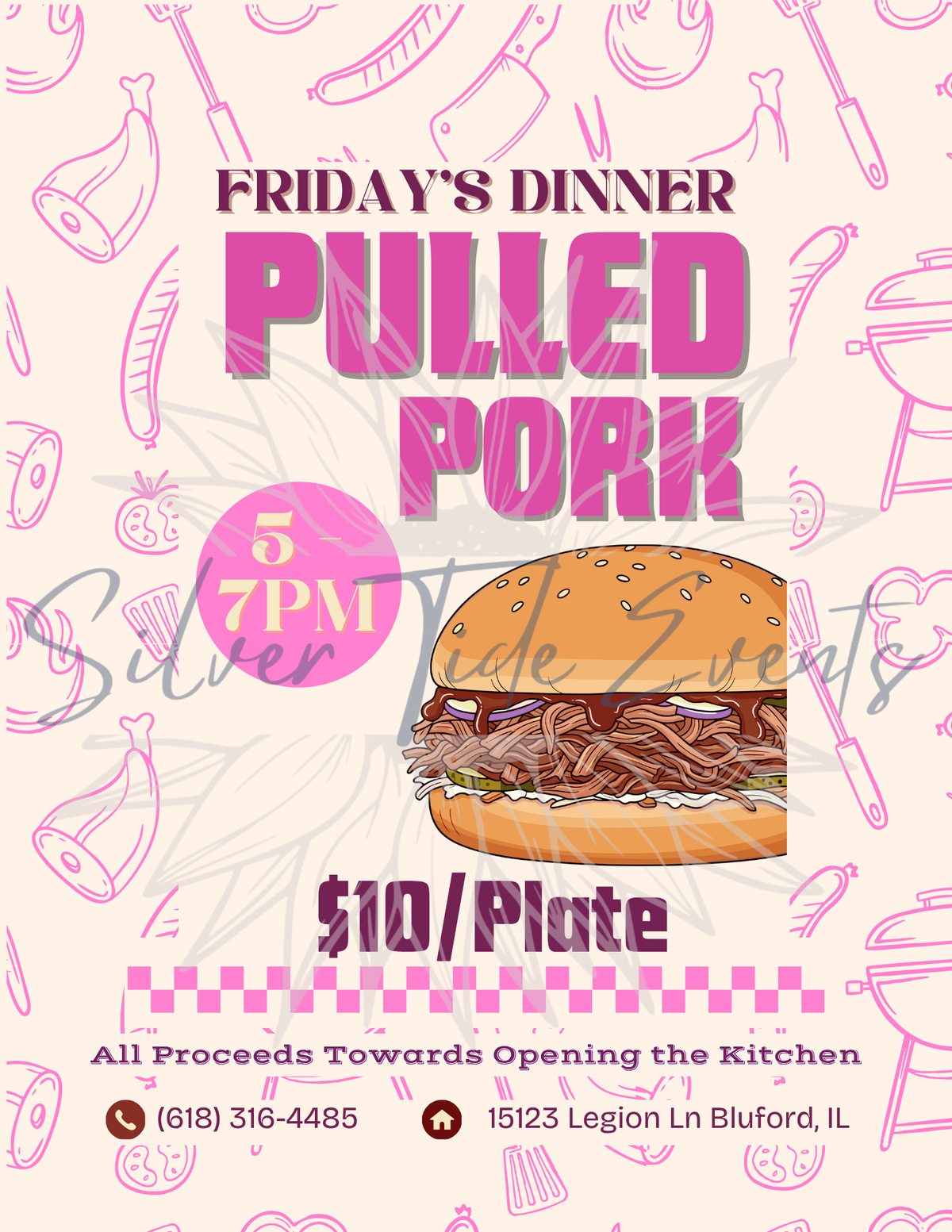 6-Pack Fundraising Meal Flyer Bundle – Canva Templates
