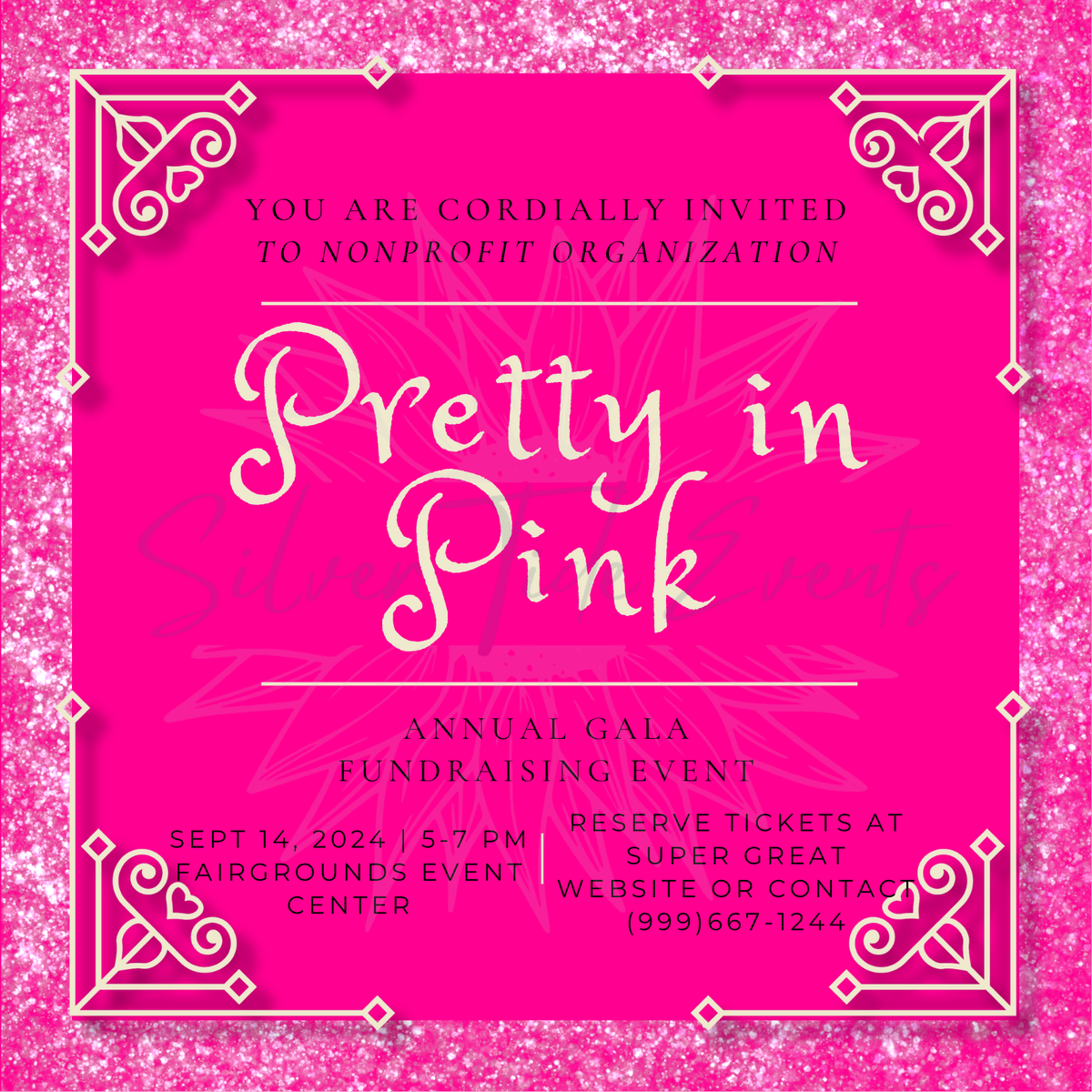 Pretty in Pink Gala Personal Invite