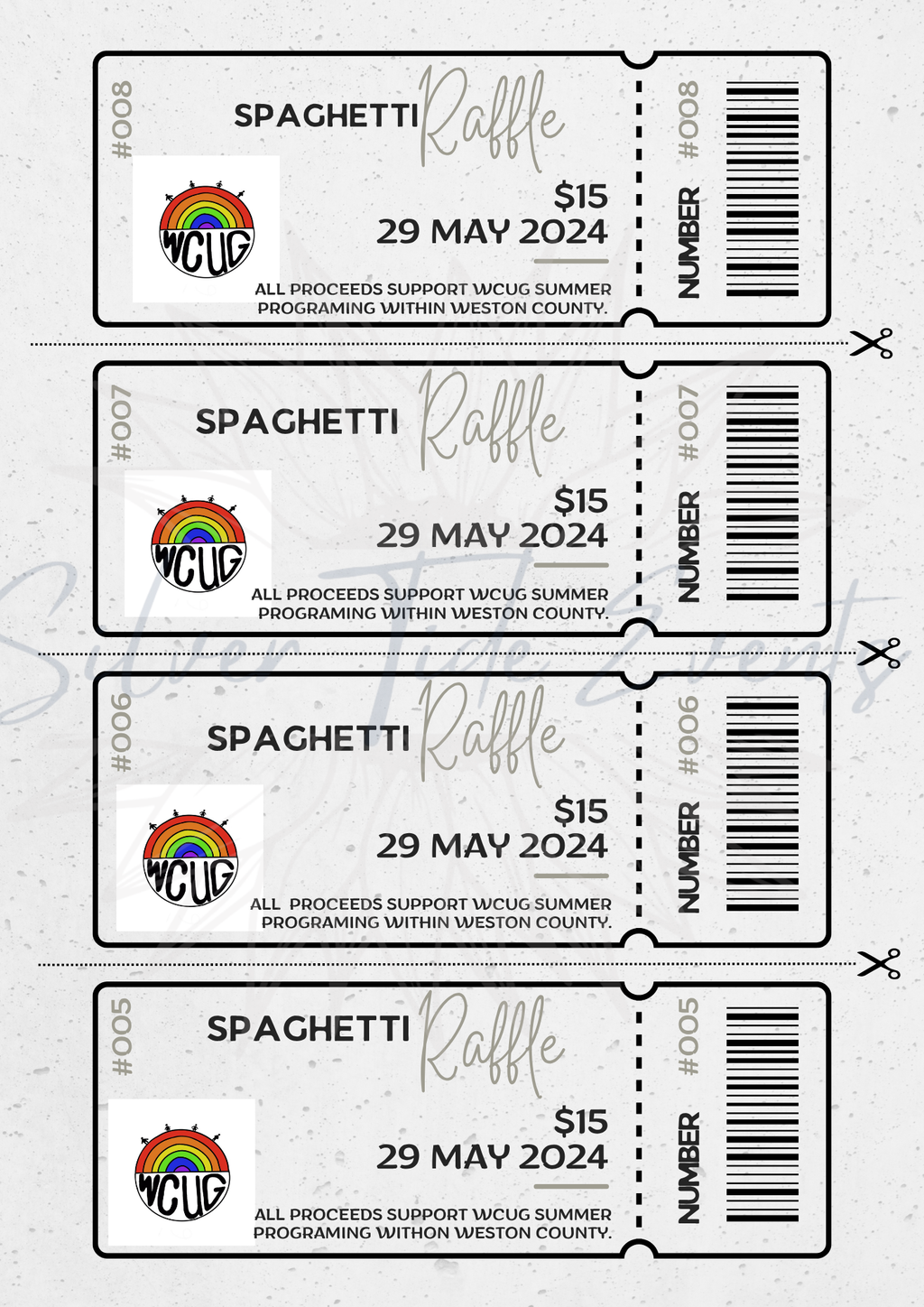 Event Ticket Canva Template – One-Sided with Barcode