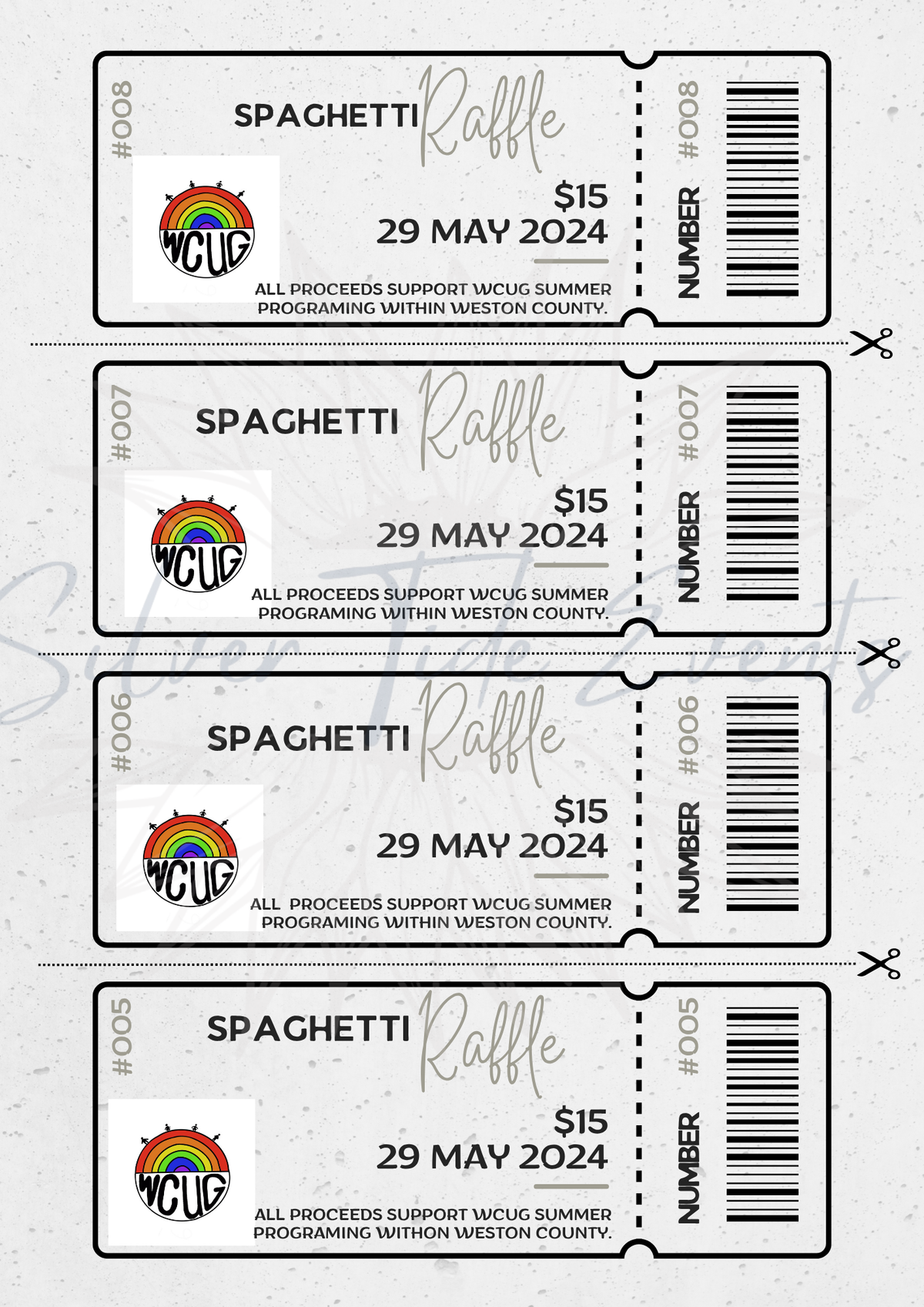 Event Ticket Canva Template – One-Sided with Barcode