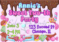Sweet Two-th Birthday Invitation – Canva Template