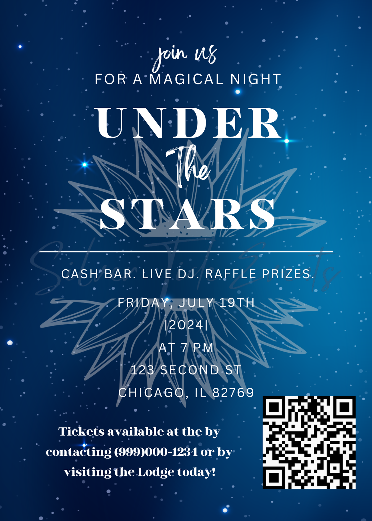Under the Stars Complete Event Kit – Canva Template Bundle