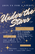 Under the Stars Ticket Pricing Flyer – Canva Template