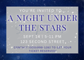 Under the Stars Personal Invitation – Front & Back Canva Template